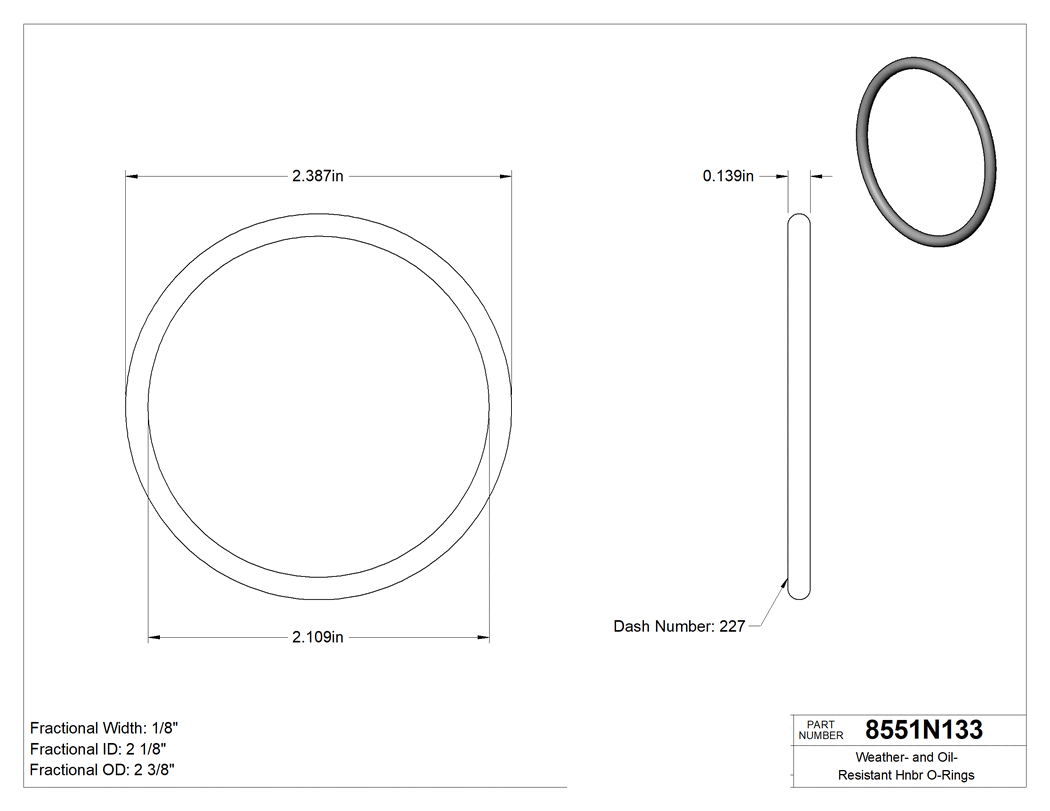 Technical drawing - 8551N133